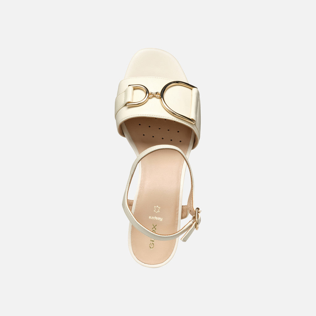Geox Sandalo New Eraklia Donna - Bianco