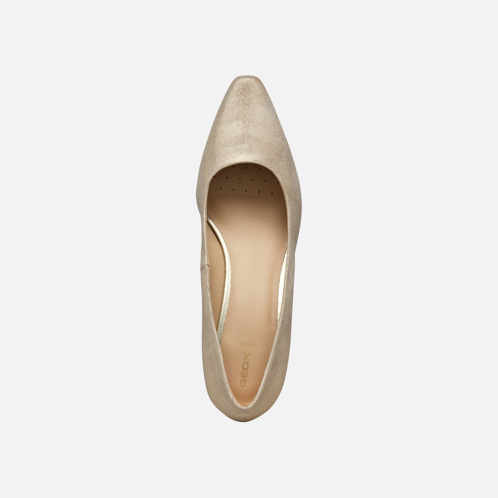 Geox Décolleté Giselda Donna - Lt/Gold