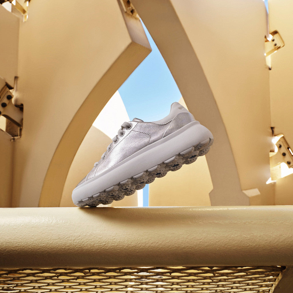 Geox Sneaker Spherica EC4 Donna - Gold/Optic White