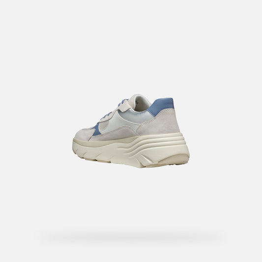 Geox Sneaker Diamanta Donna - Lt Blu/Off White