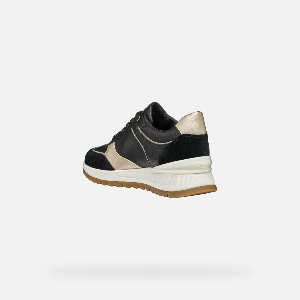 Geox Sneaker Desya Donna - Black/Lt gold