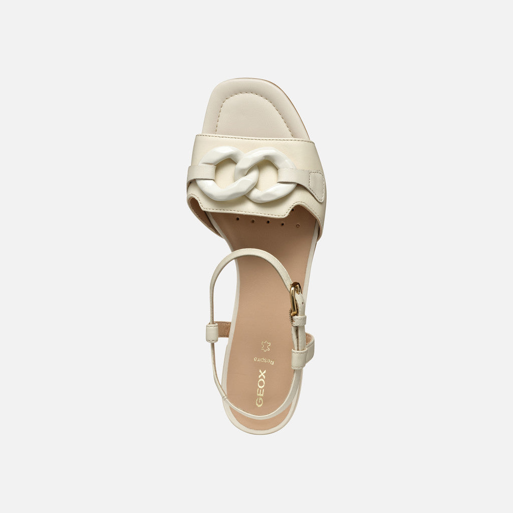 Geox Sandalo New Eraklia Donna - Bianco