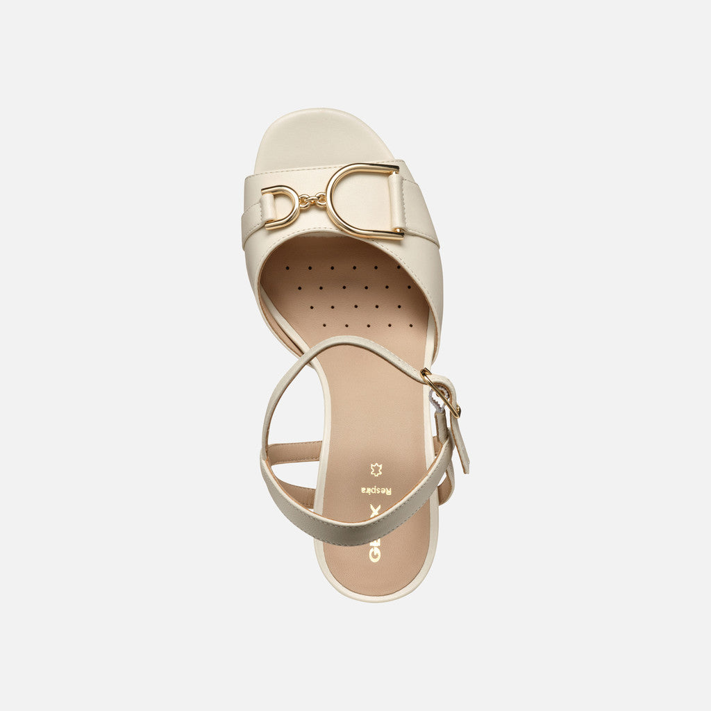 Geox Sandalo New Eraklia Donna - Bianco