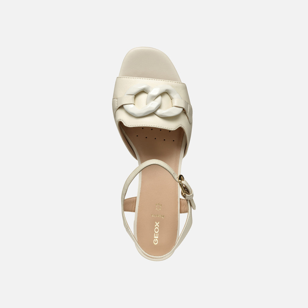 Geox Sandalo New Eraklia Donna - Bianco