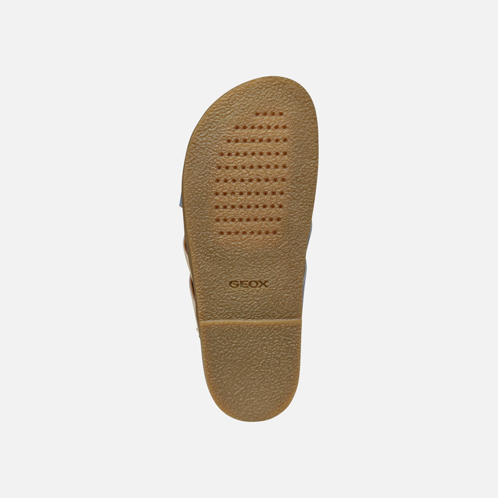 Geox Sandalo Adelash Donna - Lt Blu/Papyrus