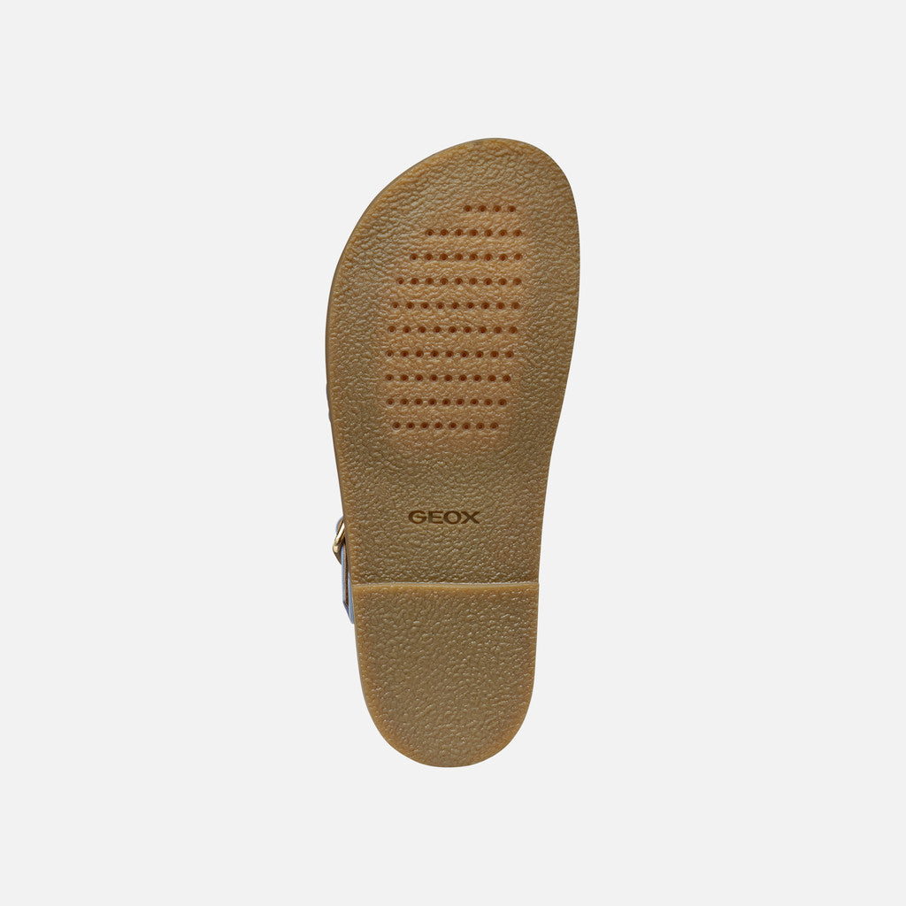 Geox Sandalo Adelash Donna - Lt blu/Papyrus