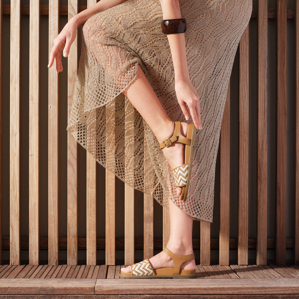 Geox Sandalo Adelash Donna - Camel/Papyrus