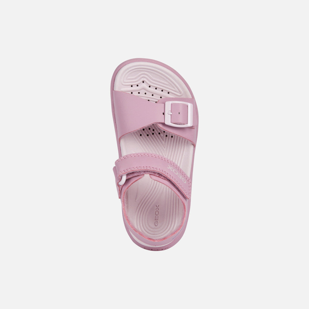 Geox Sandalo Fusbetto Bambina - Dark Pink/Lt Lilac