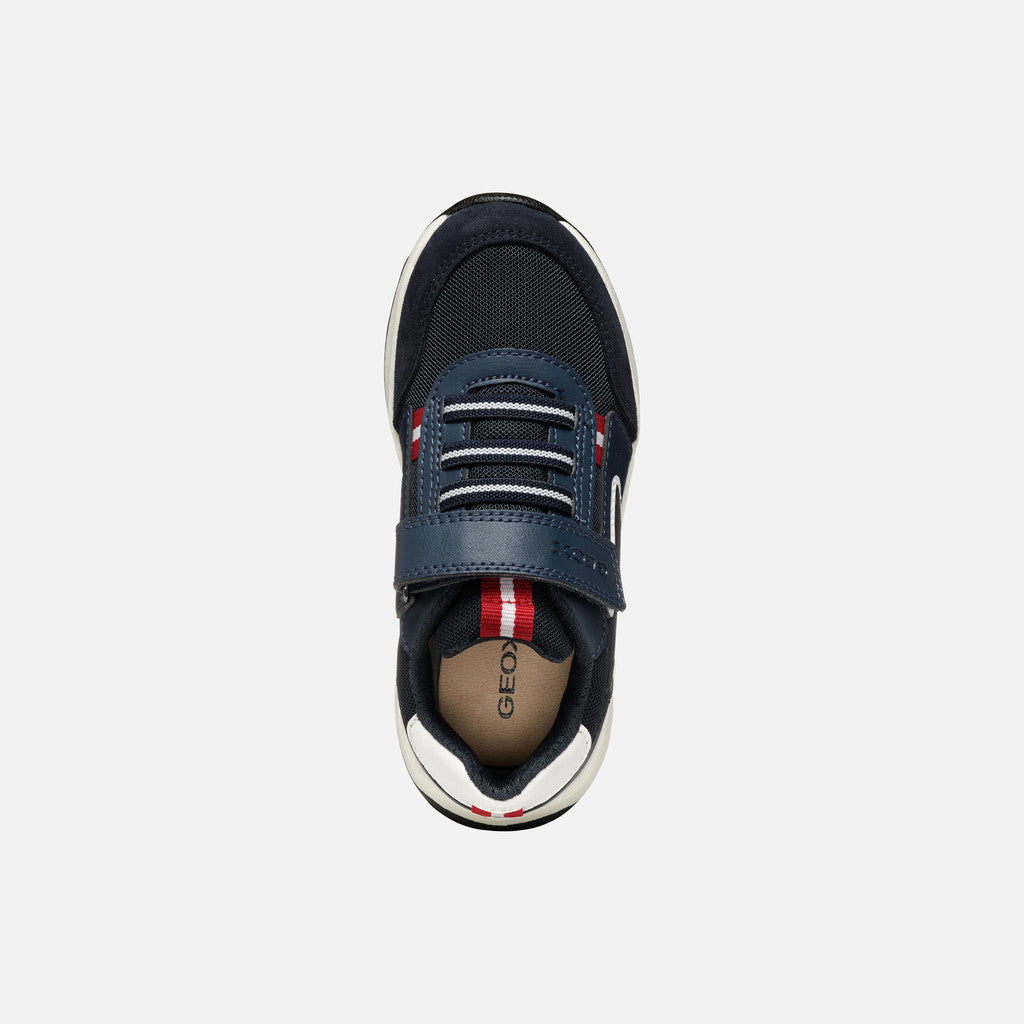 Geox Sneaker Briezee Bambino - Navy/Dark Red