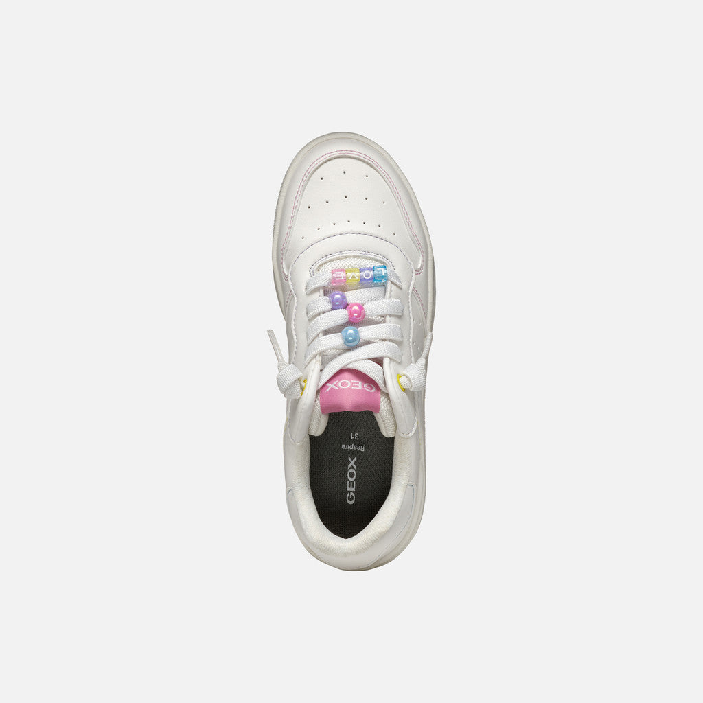 Geox Sneaker Washiba Bambina - White/Pink