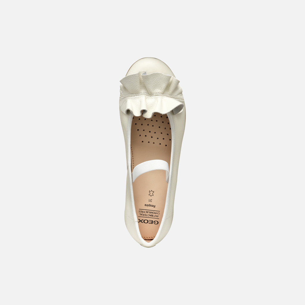 Geox Ballerina Plie Bambina - White