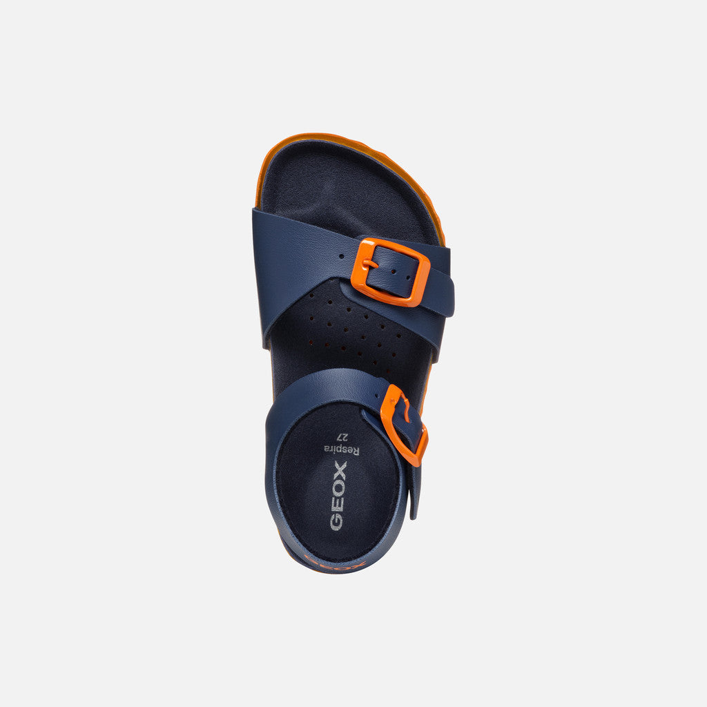 Geox Sandalo Ghita Bambino - Navy/Orange