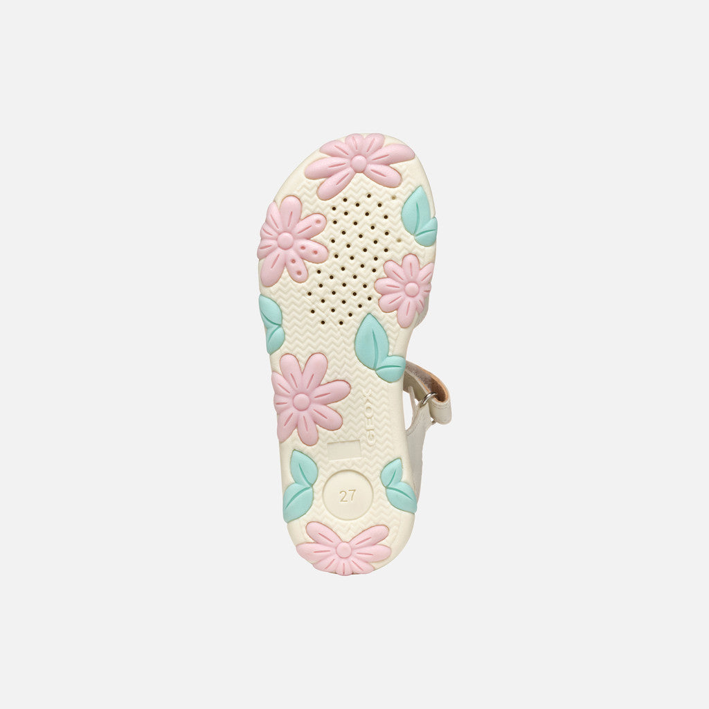 Geox Sandalo Haiti Bambina - White/Pink