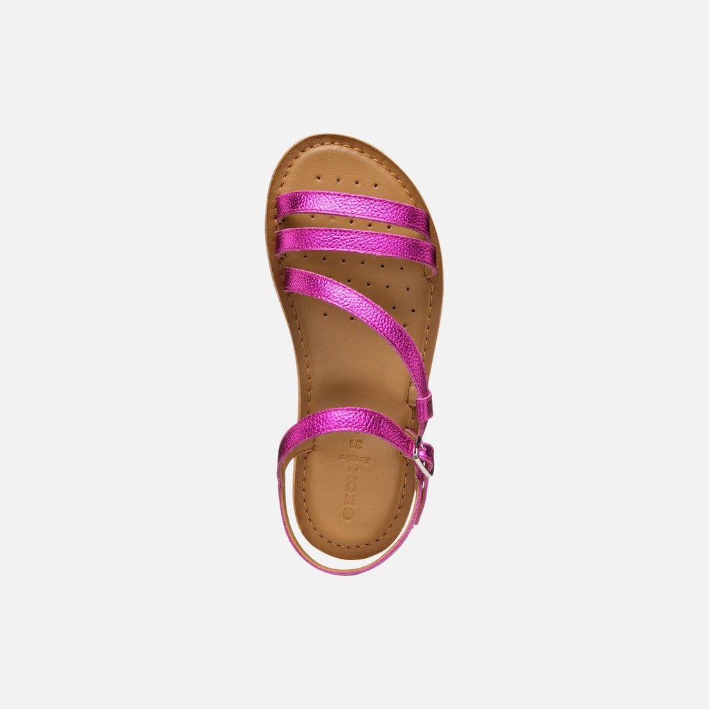 Geox Sandalo Eolie Bambina - Fuchsia