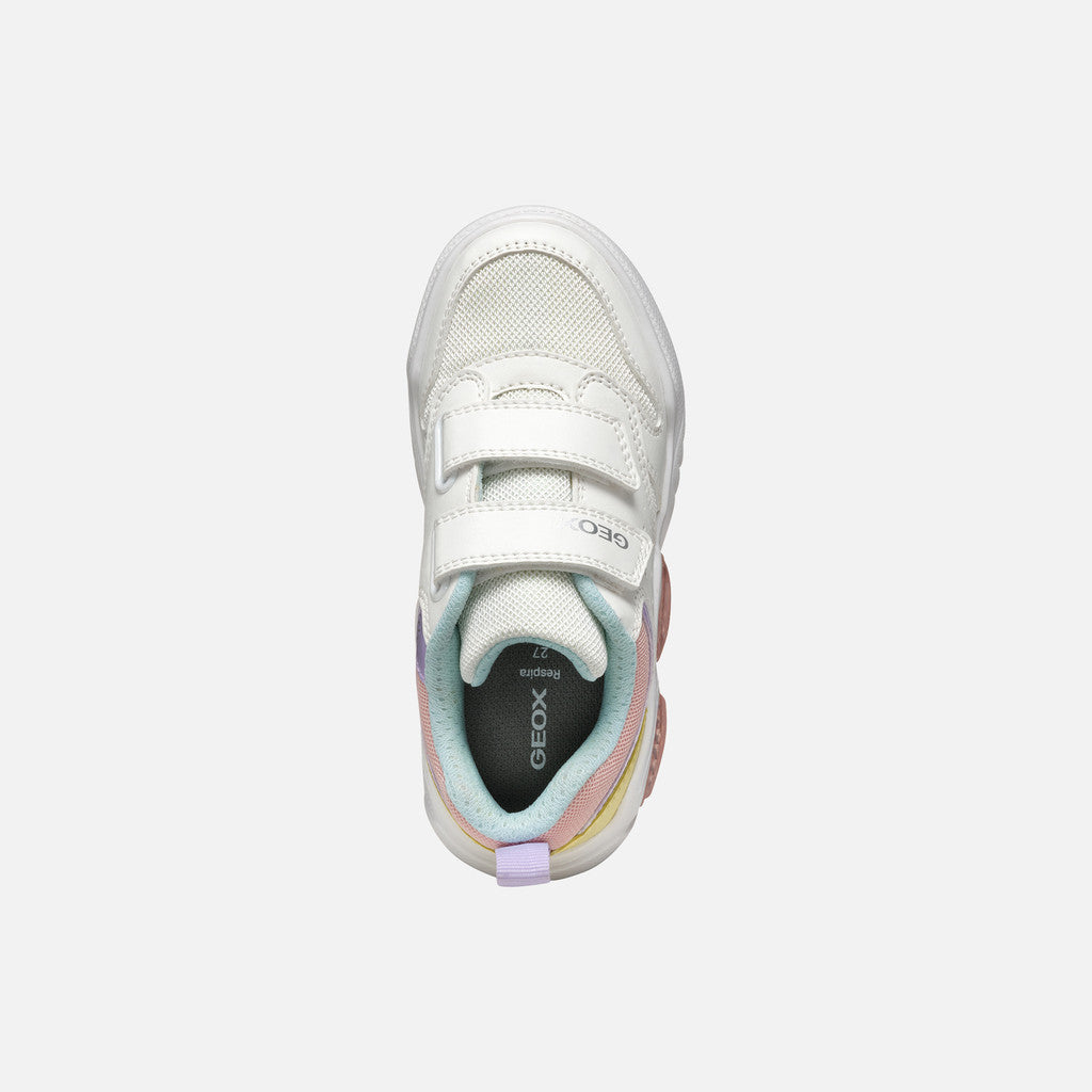 Geox Sneaker Illuminus Bambina - White/Multicolor