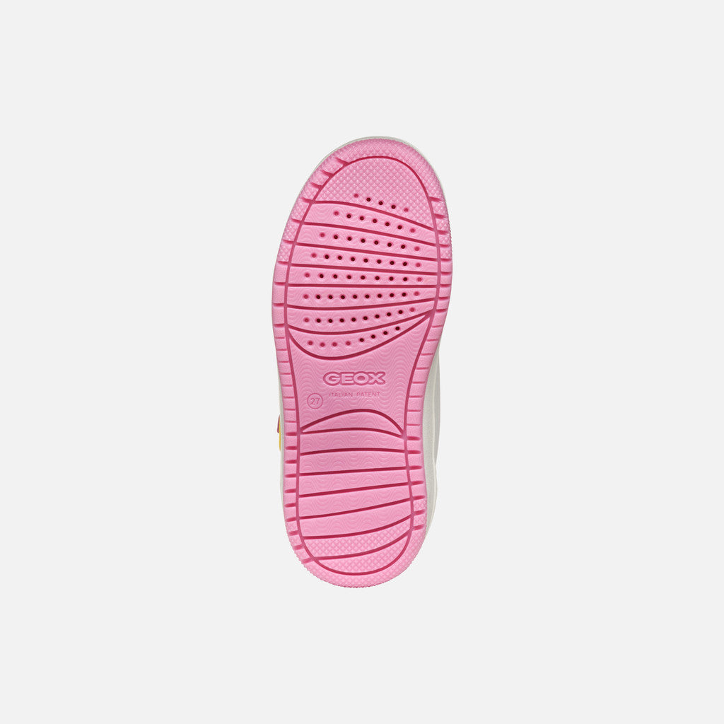 Geox Sneaker Washibs Bambina - Dark Pink/Yellow