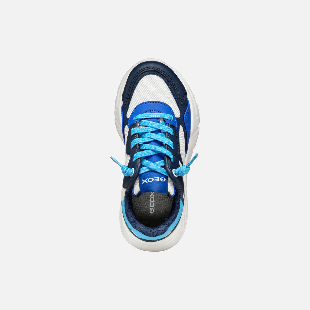 Geox Sneaker Loftus Bambino - White/Navy