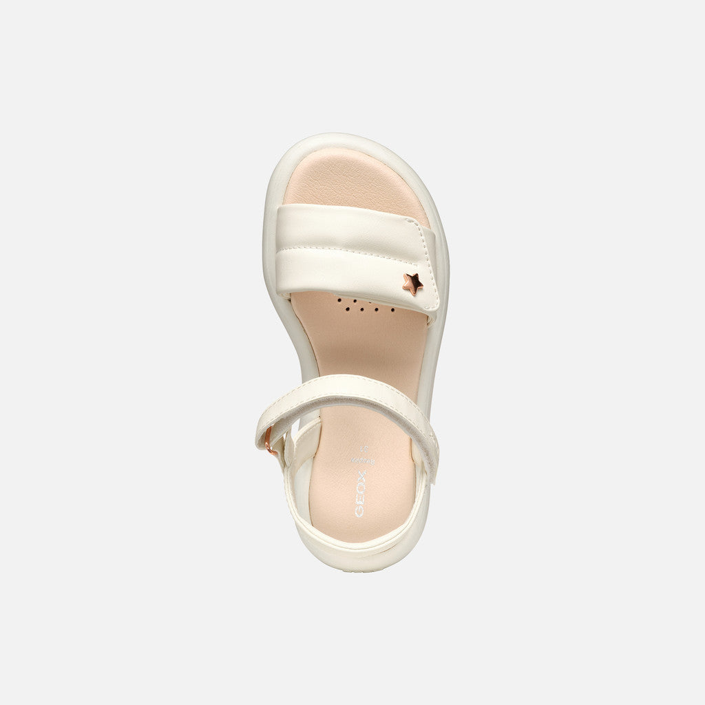 Geox Sandalo Puffypop Bambina - Lt Ivory