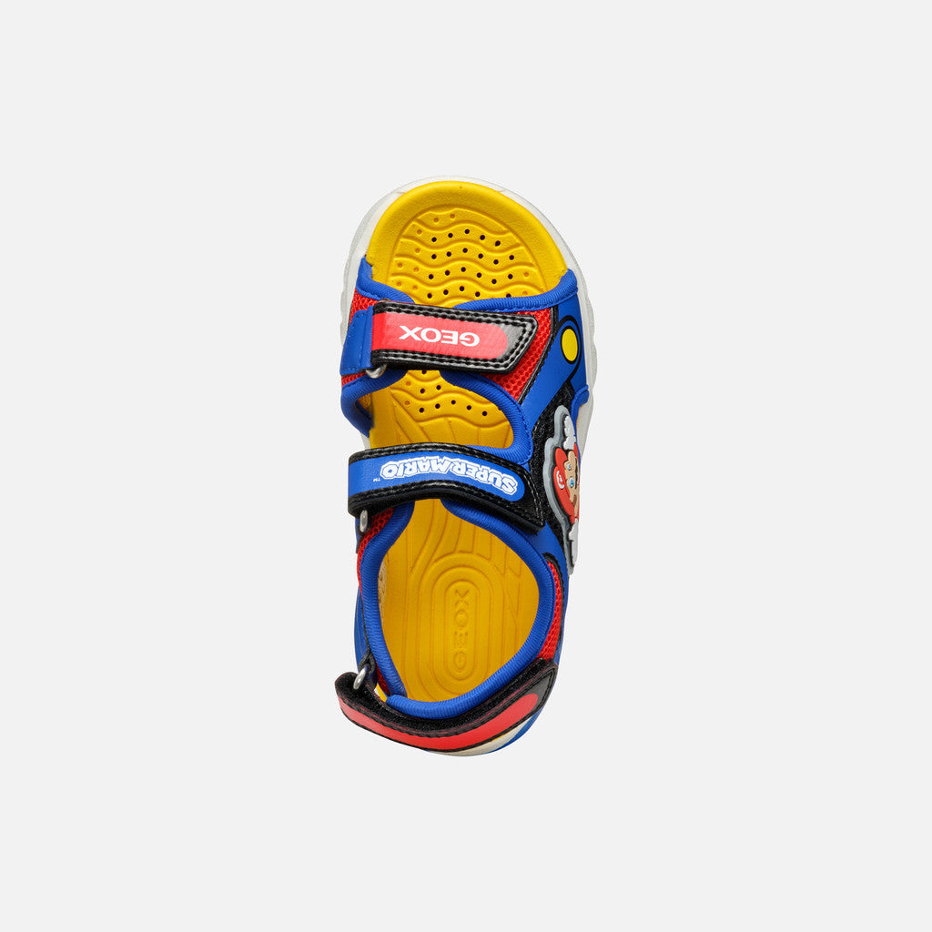 Geox Sandalo Cibberdron Bambino - Royal/Red