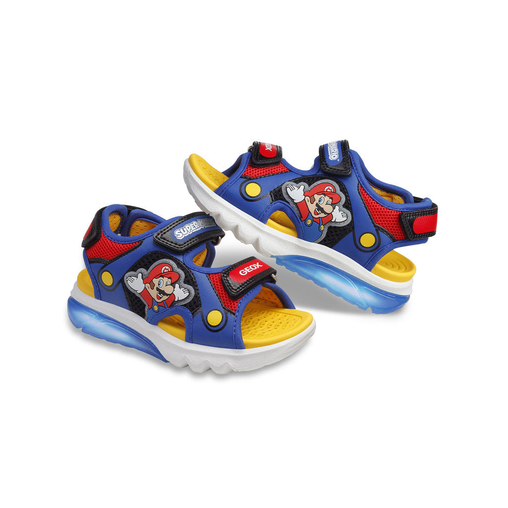 Geox Sandalo Cibberdron Bambino - Royal/Red