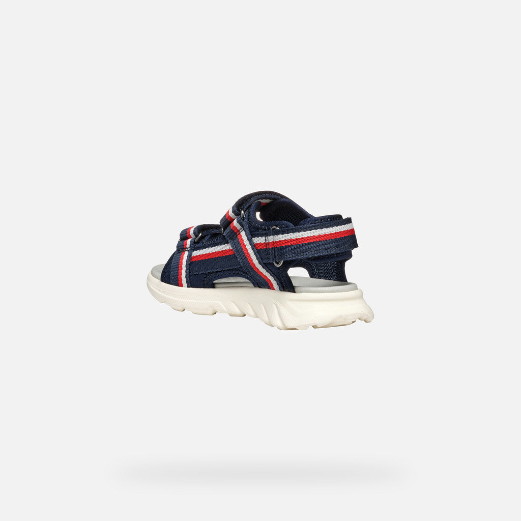 Geox Sandalo Airadyum Bambino - Navy/Red