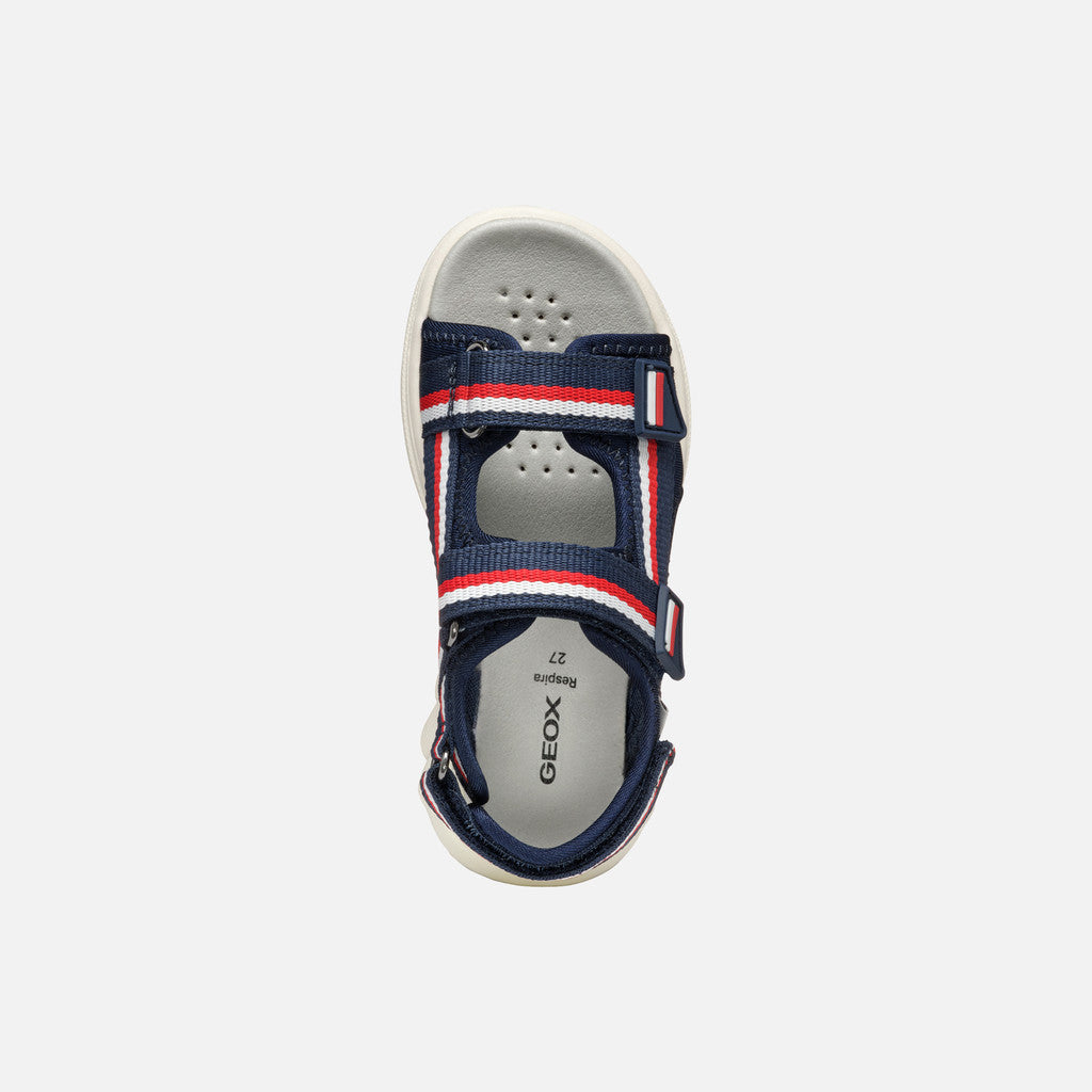 Geox Sandalo Airadyum Bambino - Navy/Red