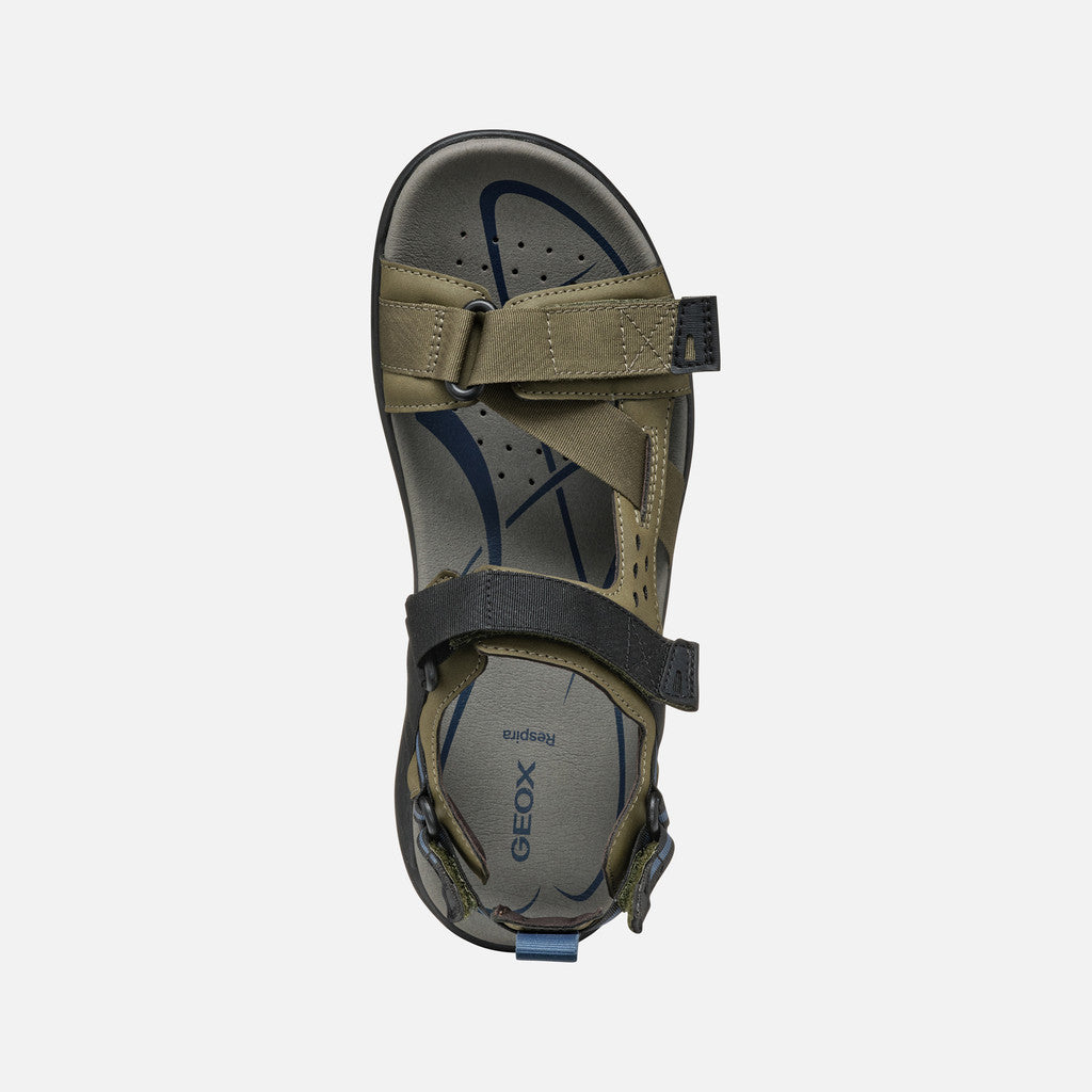 Geox Sandalo Terreno Uomo - Military