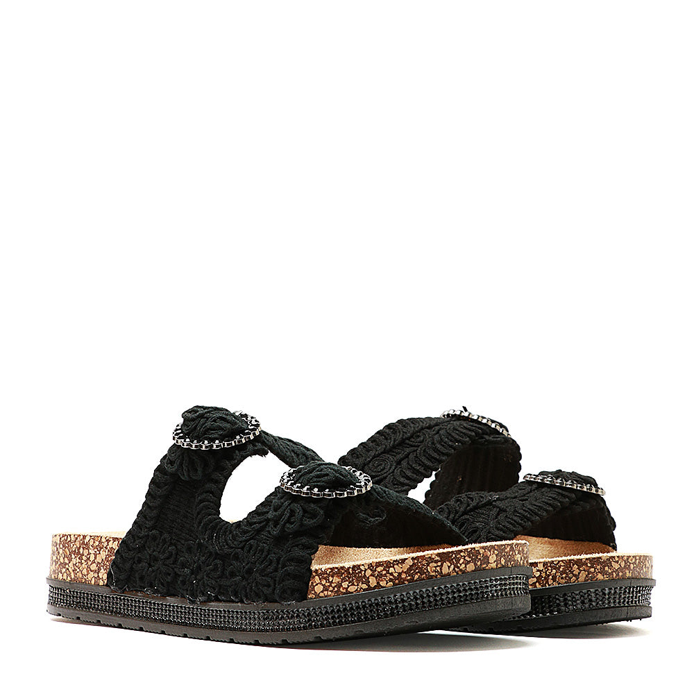 Solo Soprani Ciabatta Donna - Black