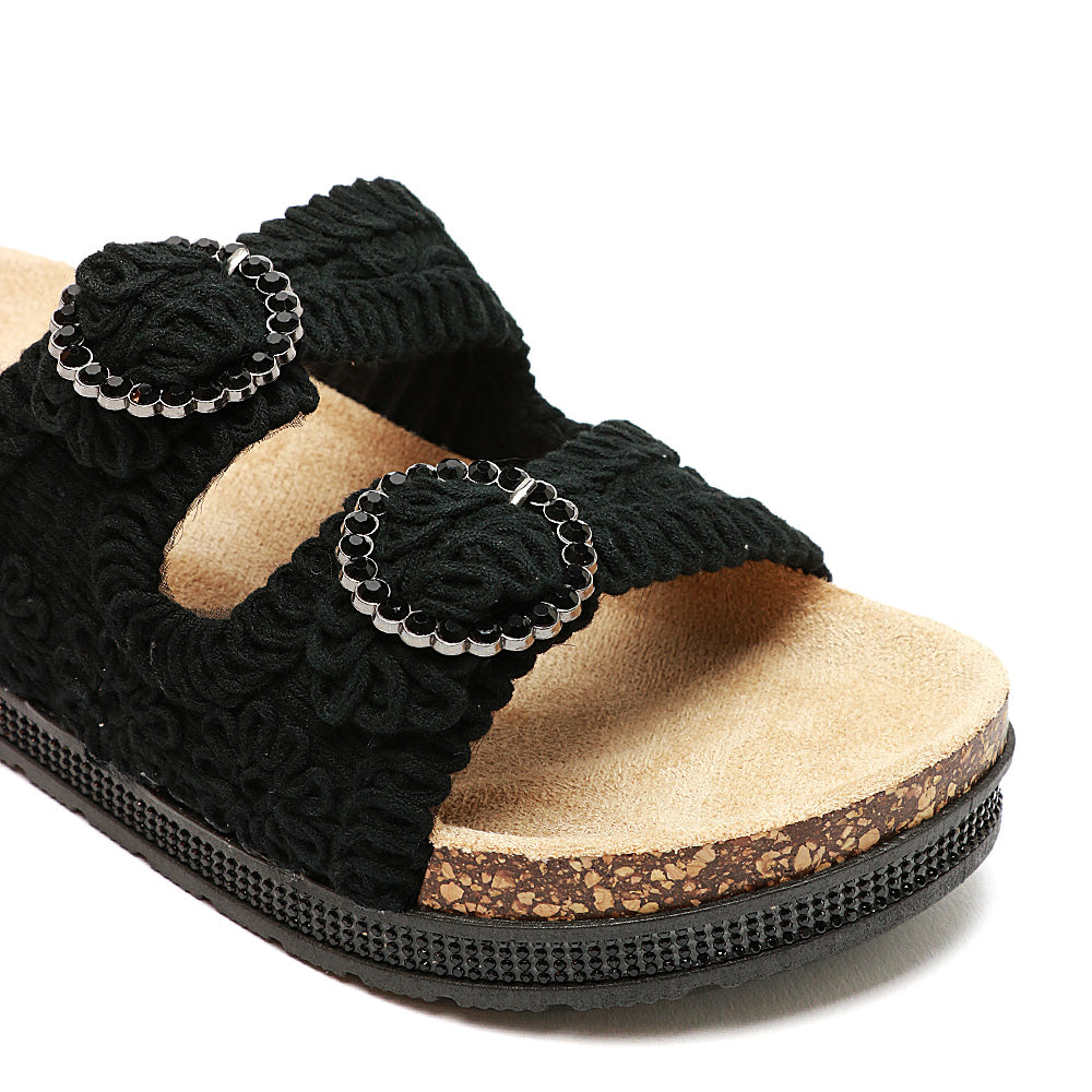 Solo Soprani Ciabatta Donna - Black