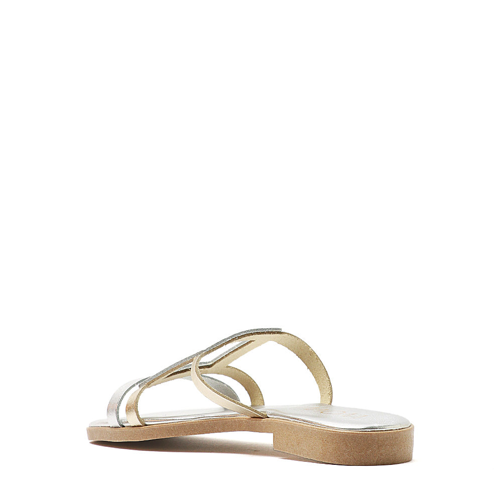 Wow Ciabatta Donna - Platino/Argento