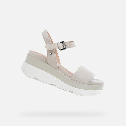 Geox Sandalo Donna - Lt Taupe