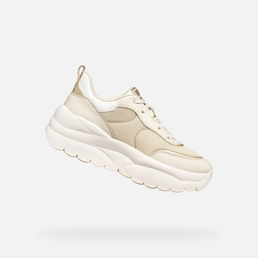 Geox Sneakers Donna - Bianca/Oro