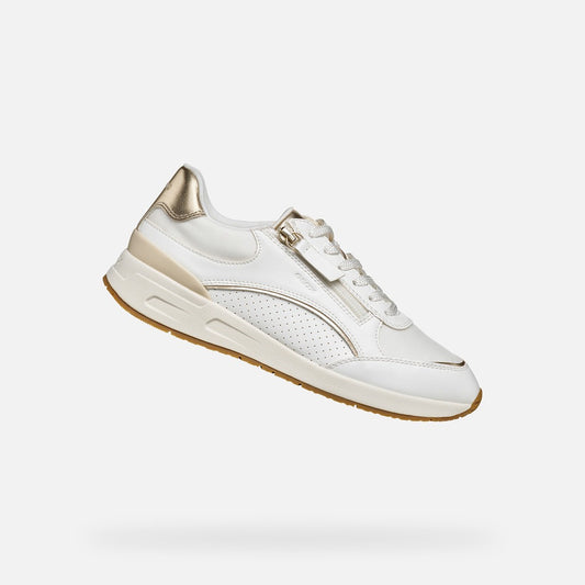 Geox Sneakers Donna - White/Lt Gold