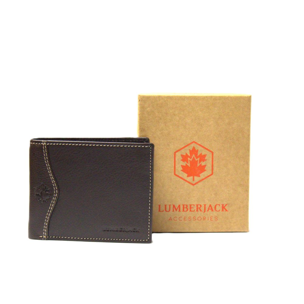 Lumberjack Portafoglio Uomo- Dk Brown