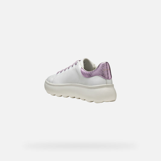 Geox Sneaker Sphrtica EC4 Donna - White/Lilac