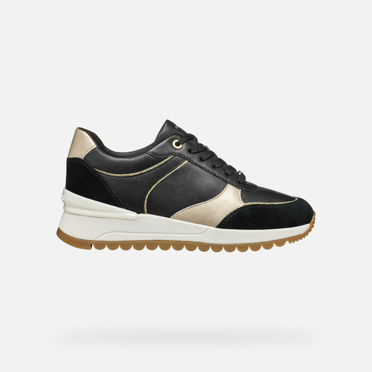 Geox Sneaker Desya Donna - Black/Lt gold