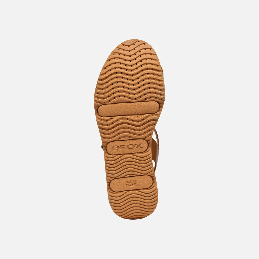 Geox Sandalo Gardenia Donna - Camel/Papyrus