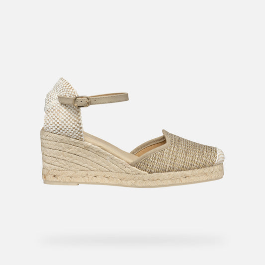 Geox Sandalo Gelsa Donna - Lt/Taupe