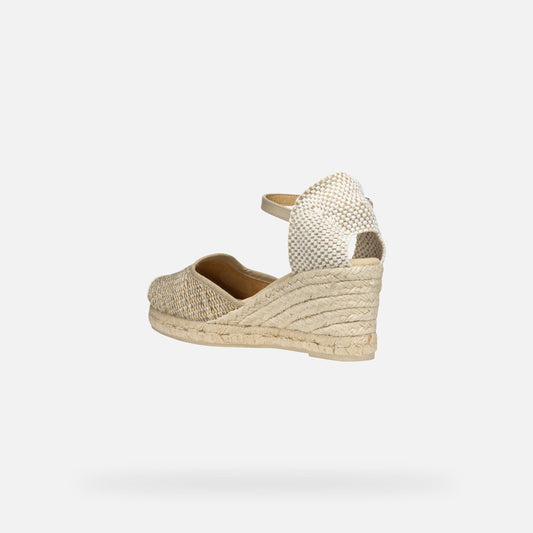 Geox Sandalo Gelsa Donna - Lt/Taupe