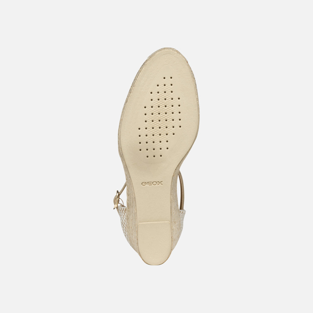 Geox Sandalo Gelsa Donna - Lt/Taupe