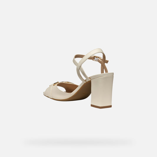 Geox Sandalo New Eraklia Donna - Bianco