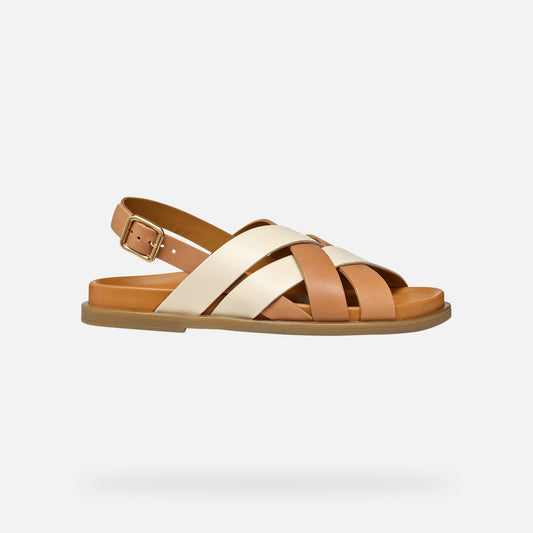 Geox Sandalo Adelash Donna - Camel/Papyrus