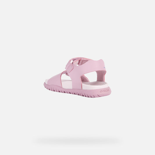 Geox Sandalo Fusbetto Bambina - Dark Pink/Lt Lilac