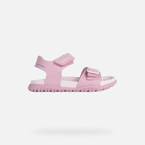 Geox Sandalo Fusbetto Bambina - Dark Pink/Lt Lilac