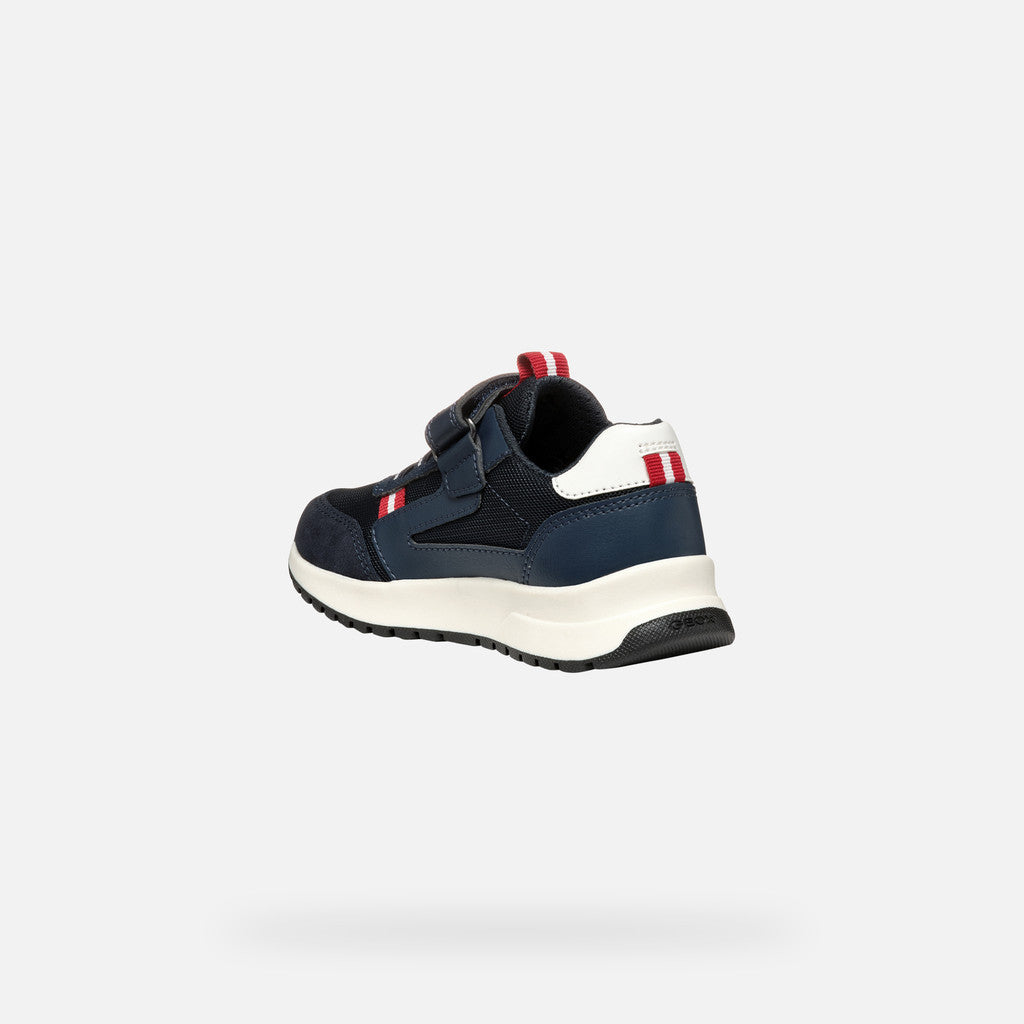 Geox Sneaker Briezee Bambino - Navy/Dark Red