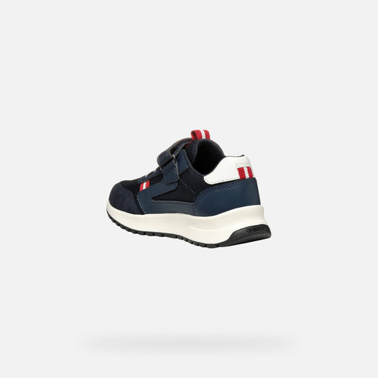 Geox Sneaker Briezee Bambino - Navy/Dark Red