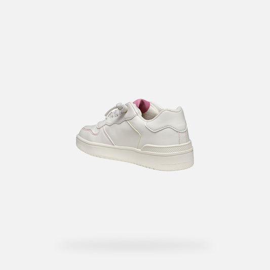 Geox Sneaker Washiba Bambina - White/Pink