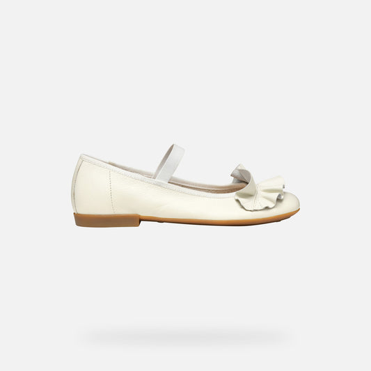Geox Ballerina Plie Bambina - White