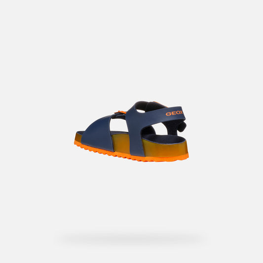 Geox Sandalo Ghita Bambino - Navy/Orange