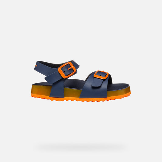 Geox Sandalo Ghita Bambino - Navy/Orange